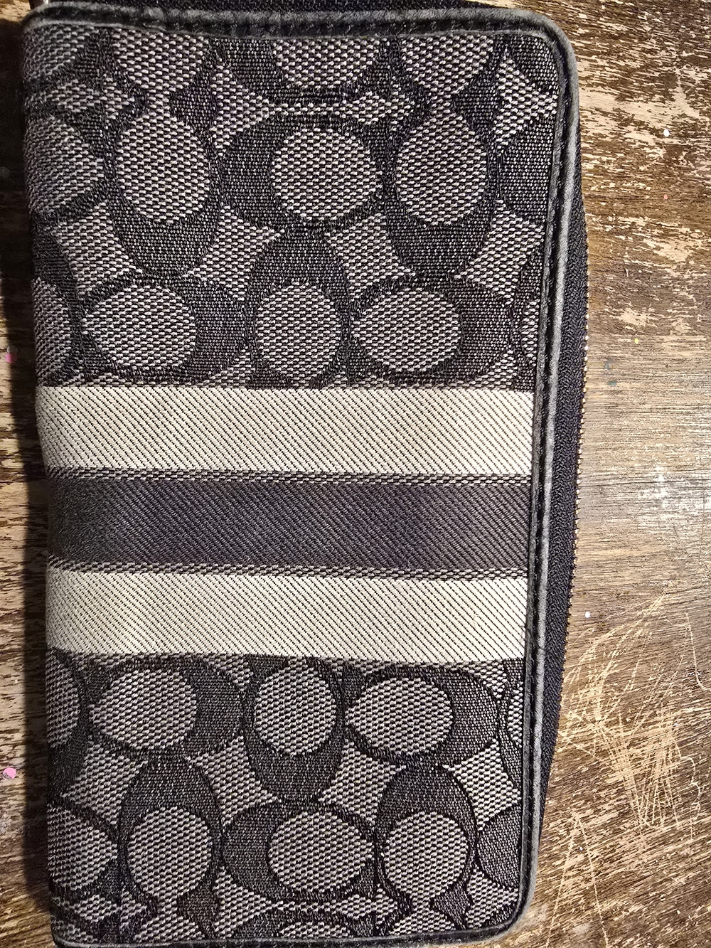 Coach Men’s Duffel Bag with Wallet in Charcoal and Black - Picture 7 of 8